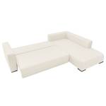 Ecksofa Heaven Colors Style XL Webstoff Webstoff - Stoff TCU: 0 pure white - Longchair davorstehend rechts - Schlaffunktion