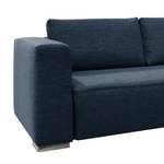 Ecksofa Heaven Colors Style XL Webstoff Stoff TCU: 16 navy blue - Longchair davorstehend rechts - Schlaffunktion