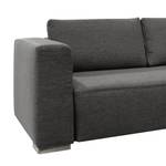 Ecksofa Heaven Colors Style XL Webstoff Stoff TCU: 19 pencil grey - Longchair davorstehend rechts - Schlaffunktion