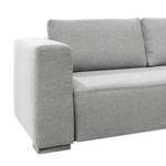 Canapé d'angle Heaven Colors Style XL Tissu - Tissu TCU : 9 light grey - Méridienne courte à droite (vue de face) - Fonction couchage