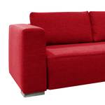 Ecksofa Heaven Colors Style XL Webstoff Stoff TCU: 7 warm red - Longchair davorstehend rechts - Schlaffunktion