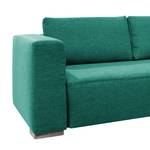 Ecksofa Heaven Colors Style XL Webstoff Stoff TCU: 3 ocean blue - Longchair davorstehend rechts - Schlaffunktion