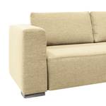 Ecksofa Heaven Colors Style XL Webstoff Stoff TCU: 1 warm beige - Longchair davorstehend rechts - Keine Funktion