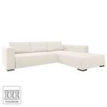 Ecksofa Heaven Colors Style XL Webstoff Stoff TCU: 0 pure white - Longchair davorstehend rechts - Keine Funktion