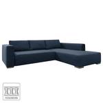 Ecksofa Heaven Colors Style XL Webstoff Stoff TCU: 16 navy blue - Longchair davorstehend rechts - Keine Funktion