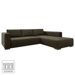 Ecksofa Heaven Colors Style XL Webstoff Webstoff - Stoff TCU: 4 vintage brown - Longchair davorstehend rechts - Keine Funktion