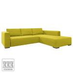 Ecksofa Heaven Colors Style XL Webstoff Stoff TCU: 5 cool lemon - Longchair davorstehend rechts - Keine Funktion