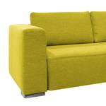 Ecksofa Heaven Colors Style XL Webstoff Webstoff - Stoff TCU: 5 cool lemon - Longchair davorstehend rechts - Keine Funktion