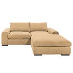 Ecksofa Hixon I Webstoff Beige - Longchair davorstehend rechts