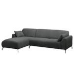 Ecksofa Hooper Grau - Longchair davorstehend links