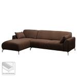 Ecksofa Hooper Schokolade/ Braun - Longchair davorstehend links