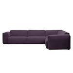 Ecksofa HUDSON mit Rundecke Webstoff Anda II: Violett - Ecke davorstehend rechts