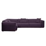 Ecksofa HUDSON mit Rundecke Webstoff Anda II: Violett - Ecke davorstehend links