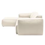 Ecksofa Hudson V Echtleder Echtleder Neka: Creme - Longchair davorstehend links