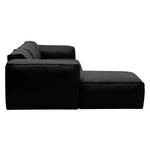 Ecksofa Hudson V Echtleder Echtleder Neka: Schwarz - Longchair davorstehend links