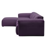 Ecksofa Hudson V Webstoff Webstoff Anda II: Violett - Longchair davorstehend links