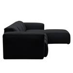 Ecksofa Hudson V Webstoff Webstoff Saia: Anthrazit - Longchair davorstehend rechts