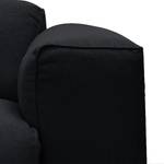 Ecksofa Hudson V Webstoff Webstoff Saia: Anthrazit - Longchair davorstehend rechts