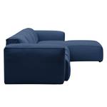 Ecksofa Hudson V Webstoff Webstoff Anda II: Blau - Longchair davorstehend rechts