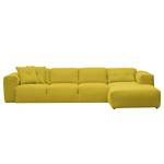 Ecksofa Hudson V Webstoff Webstoff Milan: Gelb - Longchair davorstehend rechts