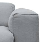 Ecksofa Hudson V Webstoff Webstoff Anda II: Silber - Longchair davorstehend rechts