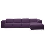 Ecksofa Hudson V Webstoff Webstoff Anda II: Violett - Longchair davorstehend rechts