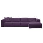 Ecksofa Hudson V Webstoff Webstoff Anda II: Violett - Longchair davorstehend rechts