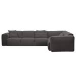 Ecksofa Hudson VI Webstoff Webstoff Anda II: Anthrazit - Ecke davorstehend rechts