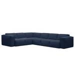 Ecksofa Hudson VI Webstoff Webstoff Milan: Dunkelblau - Ecke davorstehend links