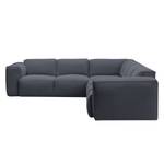 Ecksofa Hudson VI Webstoff Webstoff Milan: Anthrazit - Ecke davorstehend links