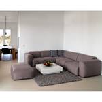 Ecksofa Hudson VI Webstoff Webstoff Milan: Grau-Braun - Ecke davorstehend links