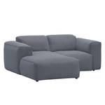 Ecksofa Hudson VII Webstoff Webstoff Milan: Anthrazit - Longchair davorstehend links