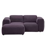 Ecksofa Hudson VII Webstoff Webstoff Anda II: Violett - Longchair davorstehend links