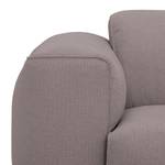 Ecksofa Hudson VII Webstoff Webstoff Milan: Grau-Braun - Longchair davorstehend rechts