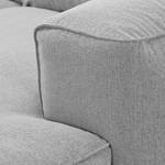 Ecksofa Hudson VII Webstoff Webstoff Saia: Hellgrau - Longchair davorstehend rechts