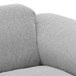 Ecksofa Hudson VII Webstoff Webstoff Saia: Hellgrau - Longchair davorstehend rechts