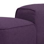 Ecksofa HUDSON mit Chaiselongue Webstoff Anda II: Violett - Longchair davorstehend rechts