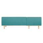 Ecksofa Jelsa Webstoff Webstoff - Petrol - Longchair davorstehend links