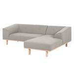 Ecksofa Jelsa Webstoff Webstoff - Grau - Longchair davorstehend rechts