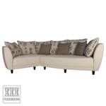 Ecksofa Joner Webstoff Beige Longchair davorstehend links