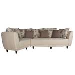 Ecksofa Joner Webstoff Beige Webstoff Beige - Longchair davorstehend links