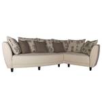 Ecksofa Joner Webstoff Beige Longchair davorstehend rechts