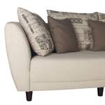 Ecksofa Joner Webstoff Beige Longchair davorstehend rechts