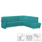 Ecksofa Kabalo Webstoff Petrol - Relaxfunktion