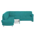 Ecksofa Kabalo Webstoff Petrol - Relaxfunktion