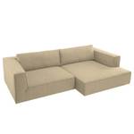 Ecksofa Big Cube Strukturstoff Sand