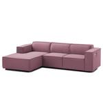 Ecksofa KINX mit Longchair Webstoff Osta: Flieder - Breite: 260 cm - Longchair davorstehend links - Sitztiefenverstellung