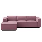 Ecksofa KINX mit Longchair Webstoff Osta: Flieder - Breite: 260 cm - Longchair davorstehend links - Sitztiefenverstellung