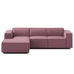 Ecksofa KINX mit Longchair Webstoff - Webstoff Osta: Flieder - Breite: 260 cm - Longchair davorstehend links - Keine Funktion