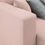 Hoekbank KiYDOO relax geweven stof - Mauve - Longchair vooraanzicht links